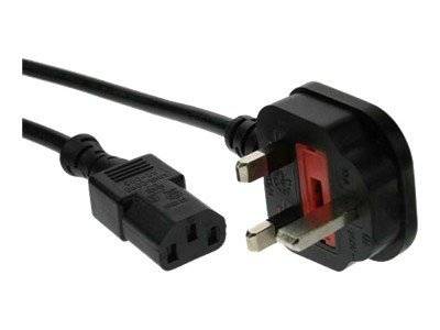 INLINE - Netzkabel - Netzstecker England auf Kaltgerätestecker C13 - 1,8m