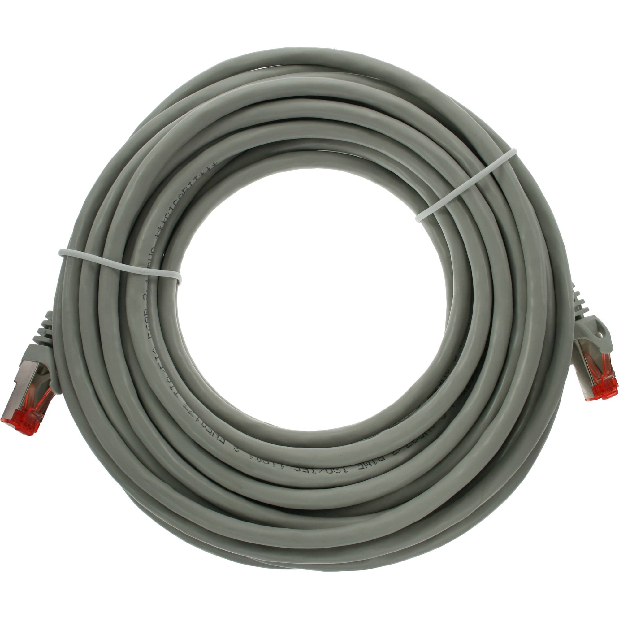 INLINE - Patchkabel - S/FTP (PiMf) - Cat.6 - 250MHz - PVC - Kupfer - grau - 7,5m