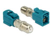 DeLOCK Adapter F jack > FAKRA Z jack - RF-Adapter - F-Stecker (W)