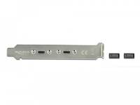 DeLOCK Slot bracket - USB-Konsole - 20-poliger USB 3.1 Header (M)