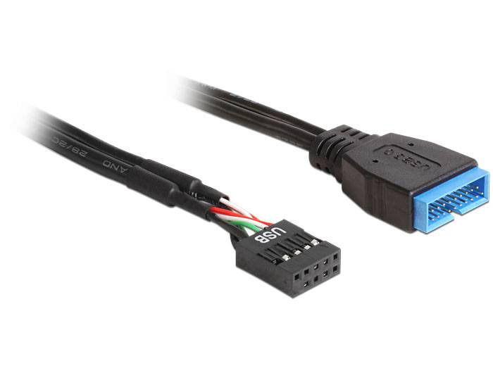 Delock - Internes USB-Kabel - 9-poliger USB-Header (W)