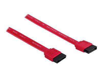 Manhattan SATA Data Cable, 7-Pin, 50cm, Male to Male, 6 Gbps, Red, Lifetime Warranty, Polybag - SATA-Kabel - SATA (M)
