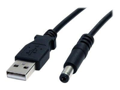 StarTech.com USB 2.0 auf Hohlstecker Typ N Kabel - USB A DC 5V 5,5mm Stecker Stromkabel Stecker 2m - Stromkabel - USB (n