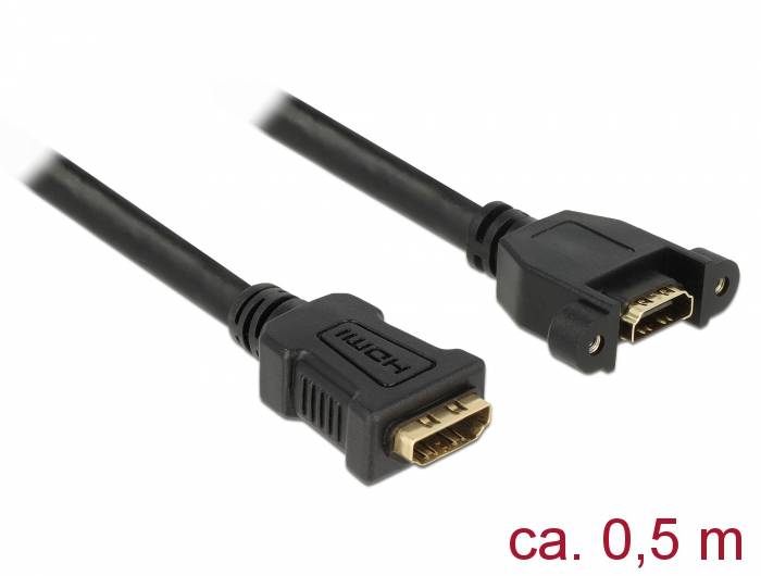 DeLOCK - HDMI mit Ethernetkabel - HDMI (W) bis HDMI (W)