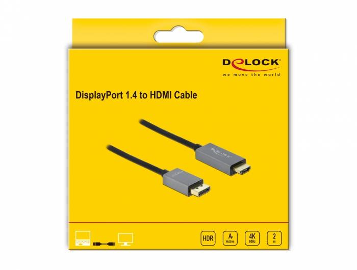 Delock - Adapterkabel - DisplayPort männlich bis HDMI männlich