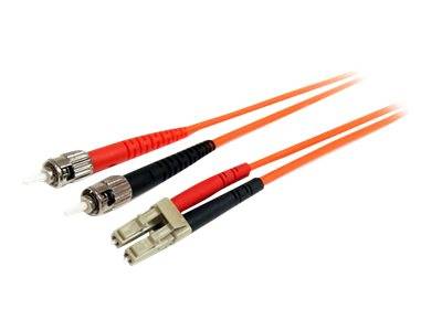 StarTech.com 2m Fiber Optic Cable - Multimode Duplex 62.5/125 - LSZH - LC/ST - OM1 - LC to ST Fiber Patch Cable (FIBLCST