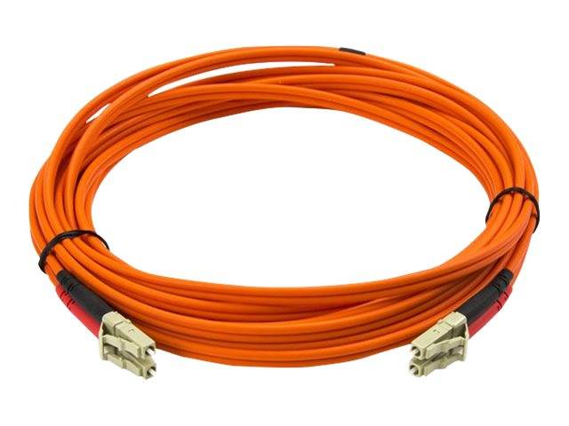 StarTech.com 5m Fiber Optic Cable - Multimode Duplex 50/125 - LSZH - LC/LC - OM2 - LC to LC Fiber Patch Cable - Netzwerk