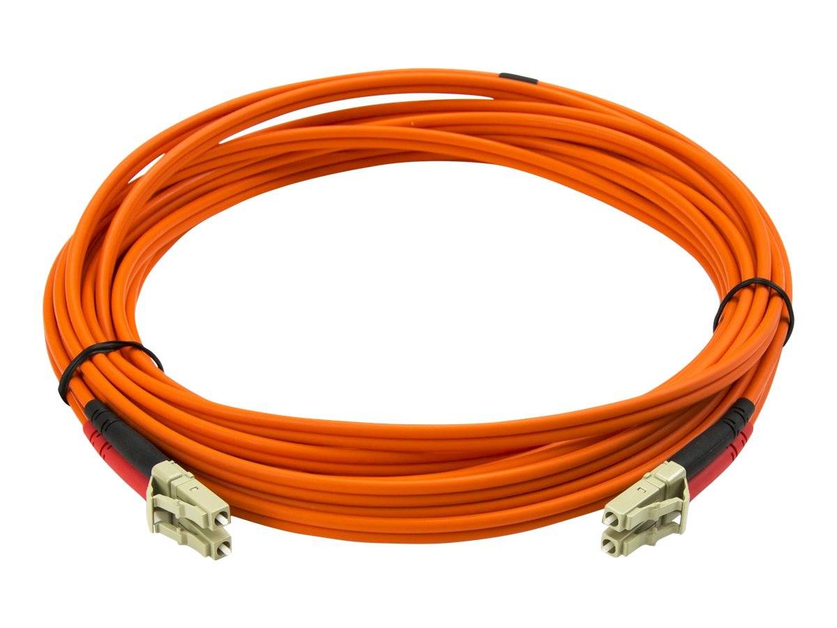 StarTech.com 5m Fiber Optic Cable - Multimode Duplex 50/125 - LSZH - LC/LC - OM2 - LC to LC Fiber Patch Cable - Netzwerk