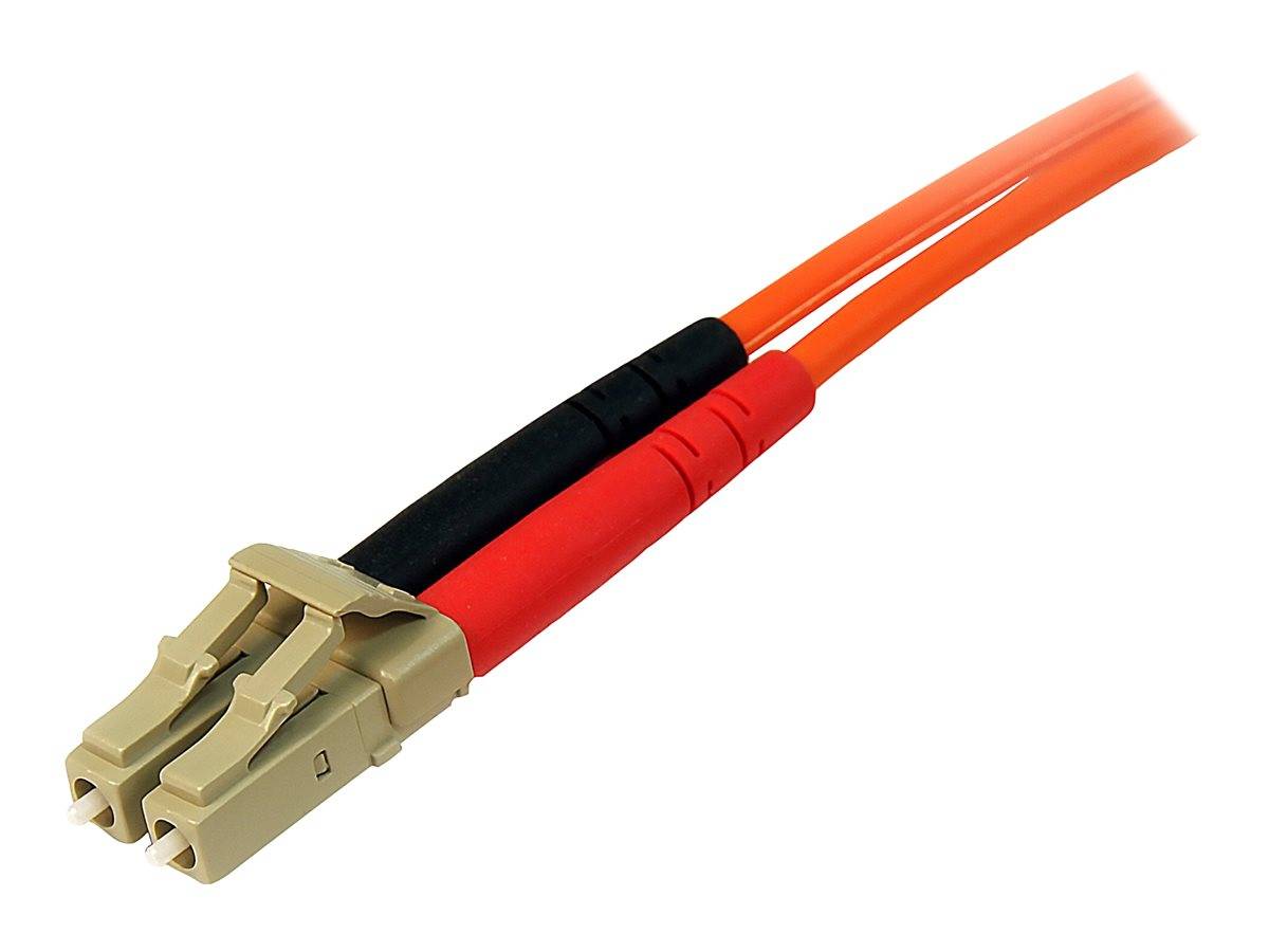 StarTech.com 5m Fiber Optic Cable - Multimode Duplex 50/125 - LSZH - LC/LC - OM2 - LC to LC Fiber Patch Cable - Netzwerk