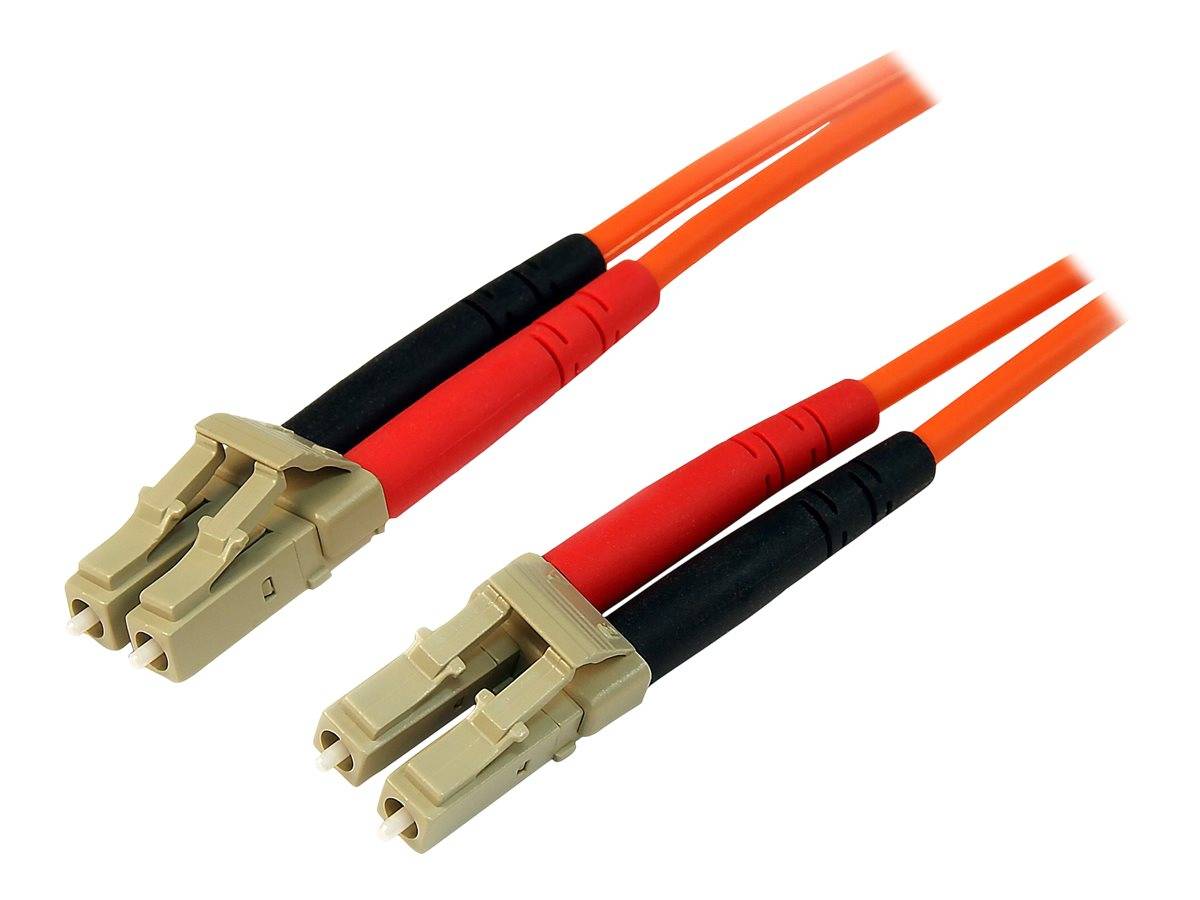 StarTech.com 2m Fiber Optic Cable - Multimode Duplex 50/125 - LSZH - LC/LC - OM2 - LC to LC Fiber Patch Cable (50FIBLCLC