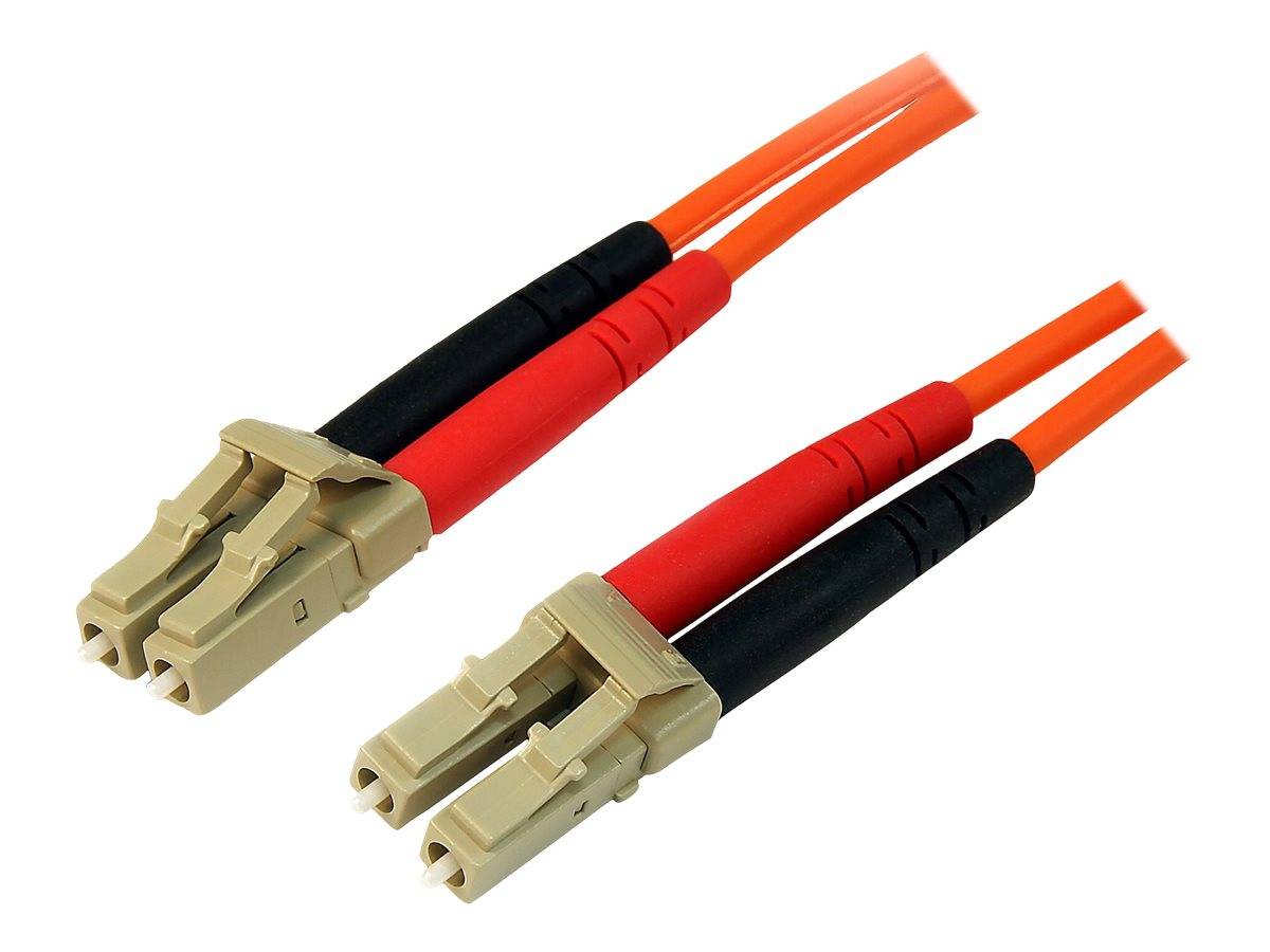 StarTech.com 1m Fiber Optic Cable - Multimode Duplex 50/125 - LSZH - LC/LC - OM2 - LC to LC Fiber Patch Cable (50FIBLCLC