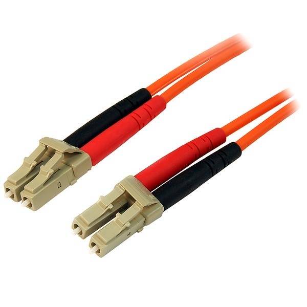 StarTech.com 3m Fiber Optic Cable - Multimode Duplex 50/125 - LSZH - LC/LC - OM2 - LC to LC Fiber Patch Cable - Netzwerk