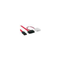 INLINE - Slimline SATA Kabel - Slimline SATA ST 13pol. (7+6) zu SATA + Strom - 0,4m