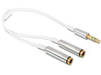Delock - Audio-Splitter - mini-phone stereo 3.5 mm männlich zu mini-phone stereo 3.5 mm weiblich