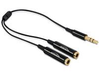 Delock - Audio-Splitter - mini-phone stereo 3.5 mm männlich zu mini-phone stereo 3.5 mm weiblich