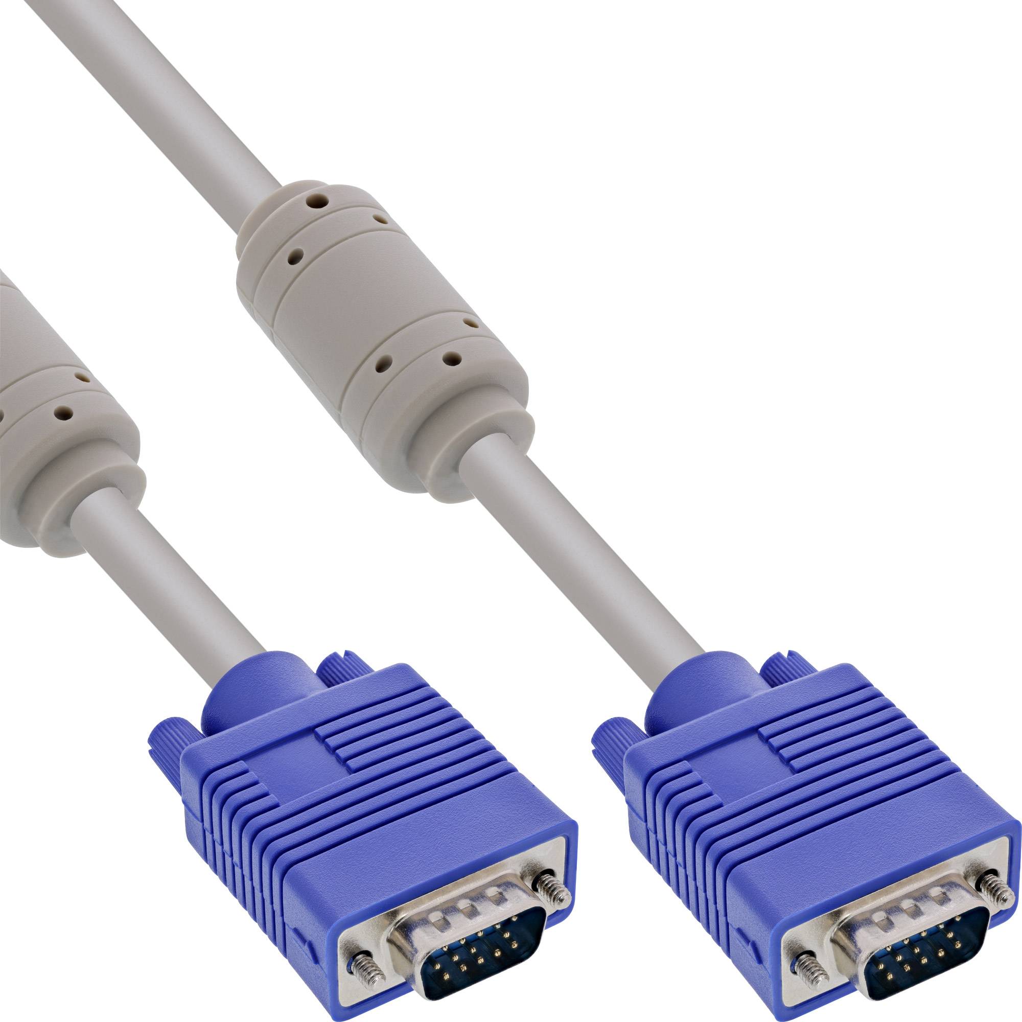 INLINE - S-VGA Kabel - 15pol HD Stecker / Stecker - beige - 3m