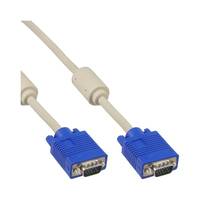 INLINE - S-VGA Kabel - 15pol HD Stecker / Stecker - beige - 1,5m