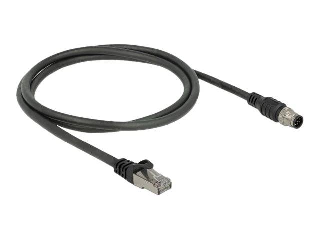 DeLOCK - Patch-Kabel - 8-polig M12 (M) bis RJ-45 (M)