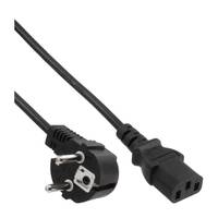 INLINE - Netzkabel - Schutzkontakt gewinkelt auf Kaltgerätestecker C13 - 1,0m