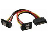 INLINE - SATA Strom-Y-Kab. - SATA BU/2x SATA ST gew. - m. Sicherheitslaschen - 0,15m