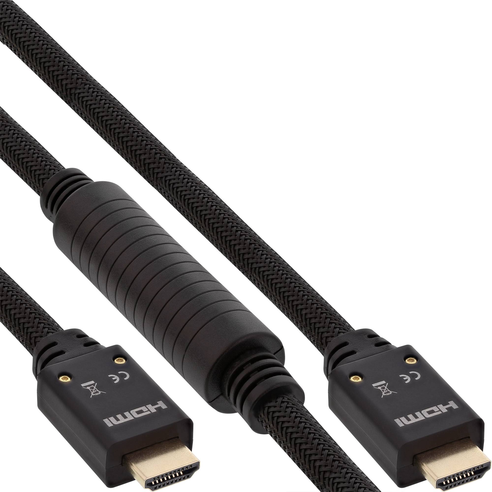 INLINE - HDMI Aktiv-Kabel - HDMI-High Speed mit Ethernet - 4K2K - ST/ST - 20m