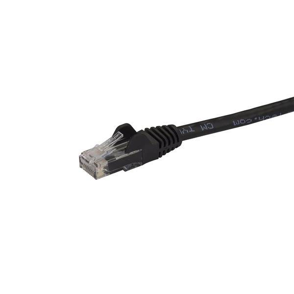 StarTech.com Cat6 Gigabit Patchkabel Snagless mit RJ45 UTP 10m in Schwarz - Cat 6 Netzwerkkabel mit Schutzmanschette - Cat.6 Patch-Kabel