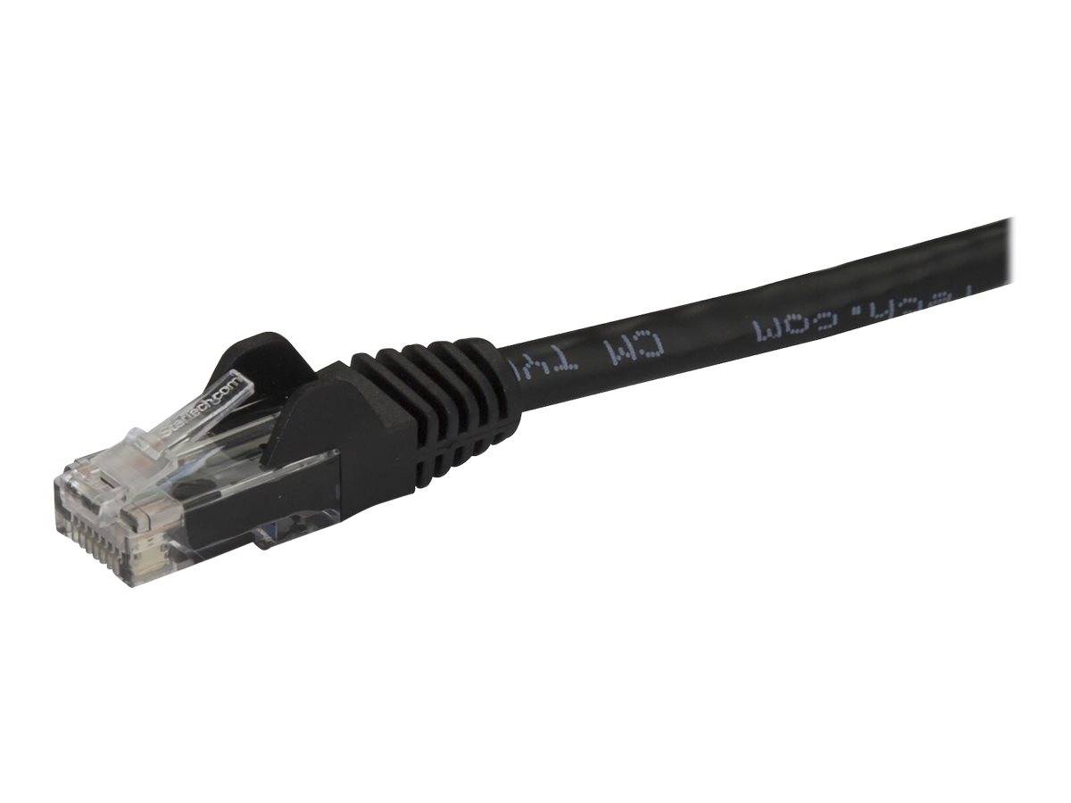 StarTech.com Cat6 Gigabit Patchkabel Snagless mit RJ45 UTP 10m in Schwarz - Cat 6 Netzwerkkabel mit Schutzmanschette - Cat.6 Patch-Kabel