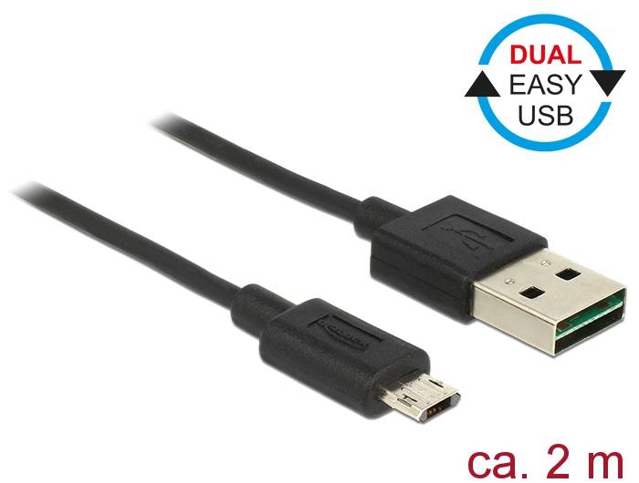 DeLOCK EASY-USB - USB-Kabel - Micro-USB Typ B (M)