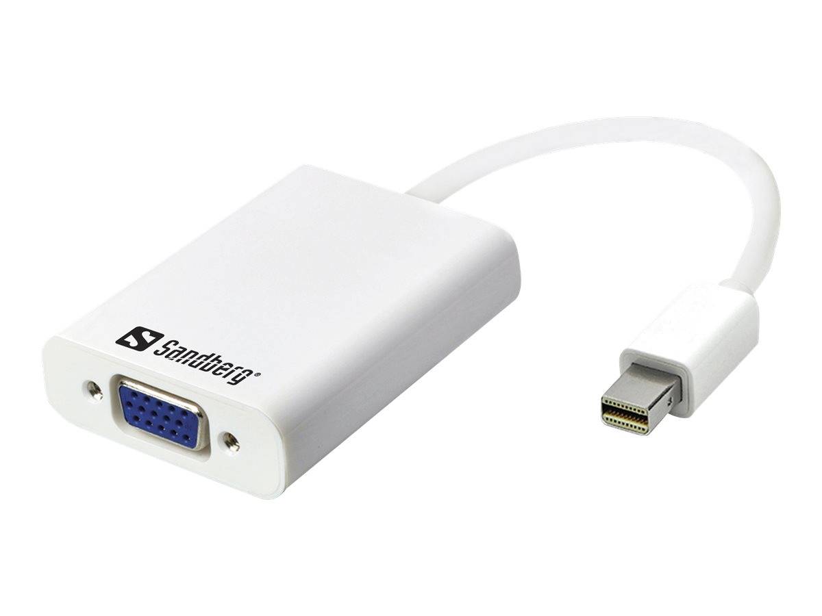 Sandberg Adapter MiniDP>VGA+Audio - Videokonverter