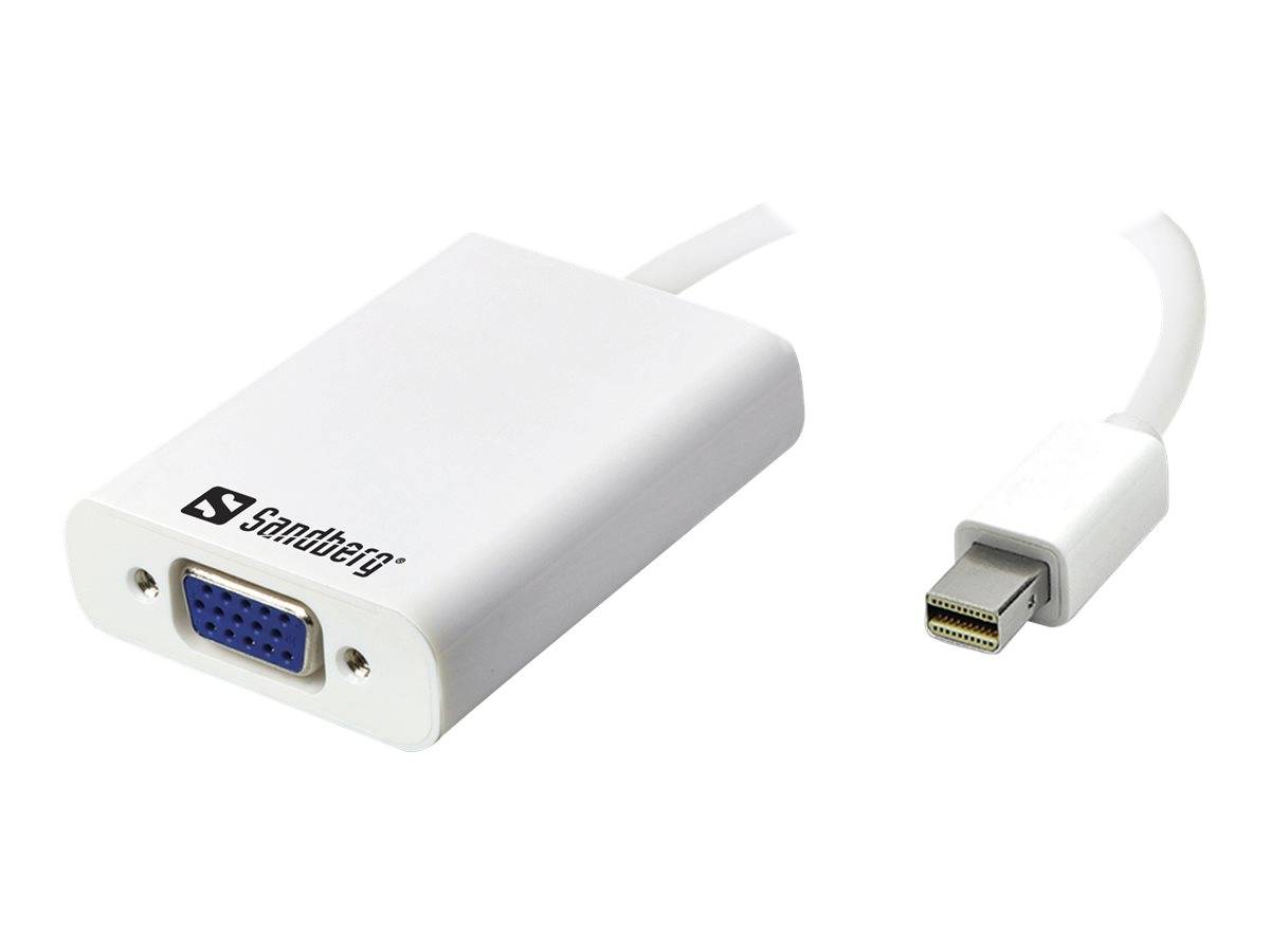 Sandberg Adapter MiniDP>VGA+Audio - Videokonverter