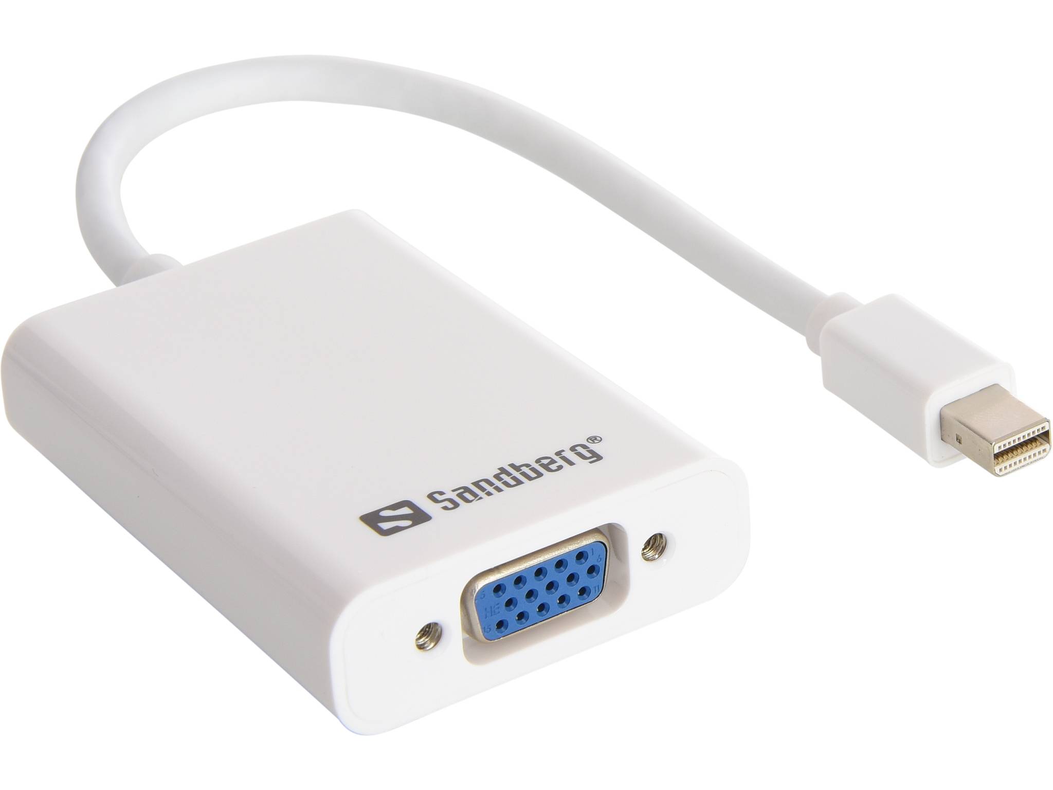 Sandberg Adapter MiniDP>VGA+Audio - Videokonverter