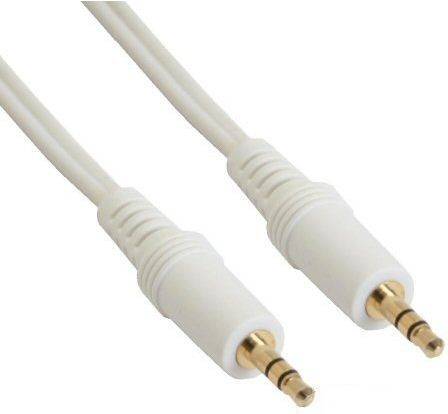 INLINE - Klinke Kabel - 3,5mm Stecker / Stecker - Stereo - weiß / gold - 2,5m