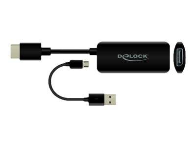 Delock - Video- / Audio-Adapter - HDMI, Mikro-USB Typ B (nur Strom)