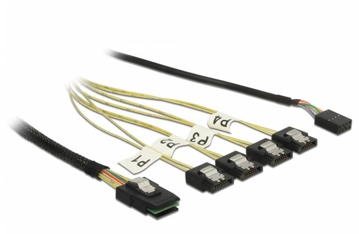 DeLOCK - Internes SAS-Kabel - SAS 6Gbit/s - Mini SAS (SFF-8087)