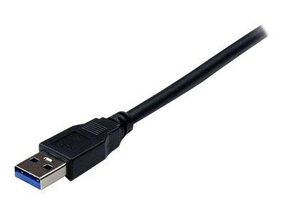 StarTech.com 2m USB 3.0 Verlängerungskabel - USB 3 Typ A auf A 2 Meter Kabel Verlängerung - Stecker/ Buchse - Schwarz - USB-Verlängerungskabel - US