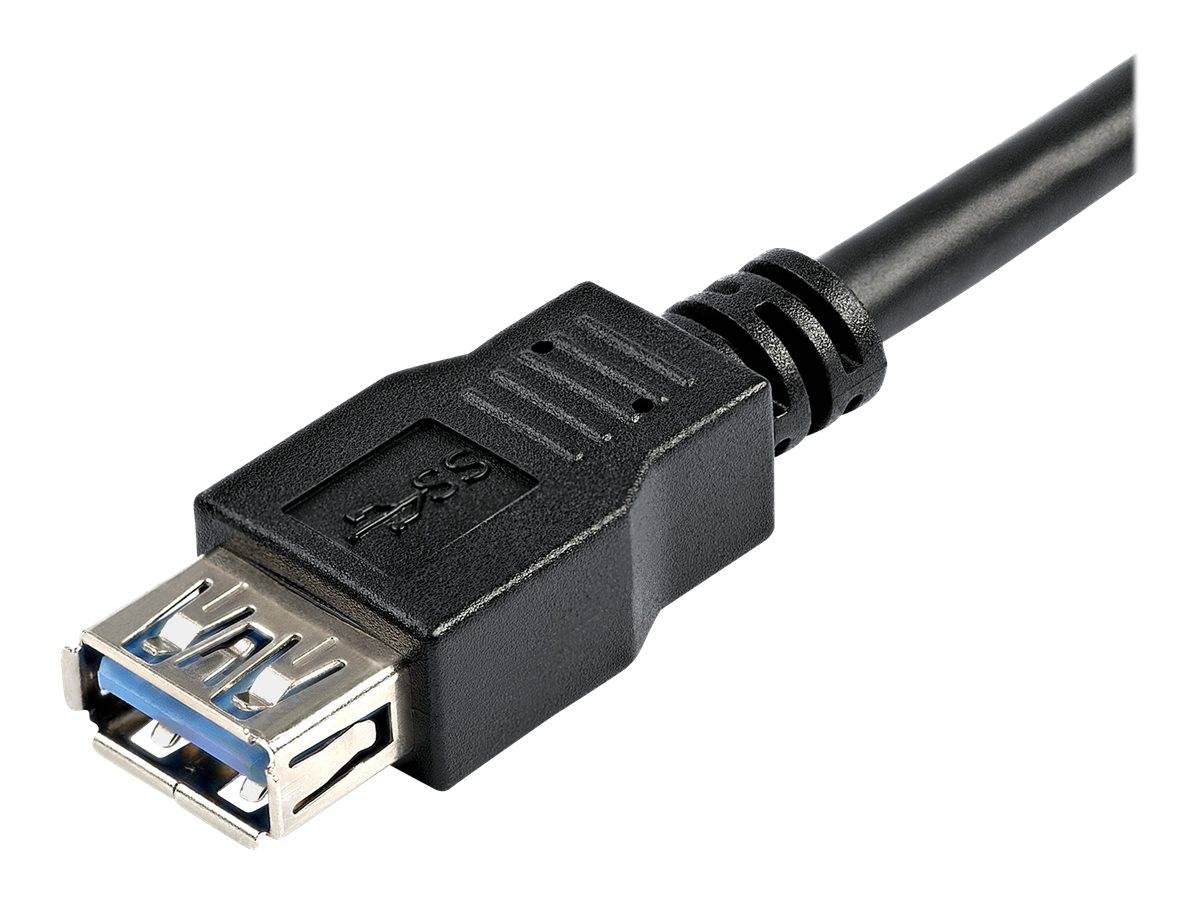 StarTech.com 2m USB 3.0 Verlängerungskabel - USB 3 Typ A auf A 2 Meter Kabel Verlängerung - Stecker/ Buchse - Schwarz -
