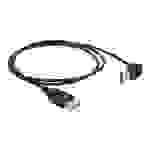 Delock 1m - USB 2.0-A - USB 2.0-A - Kabel - Digital / Daten ngerungskabel 1 m - 4-polig - Schwarz