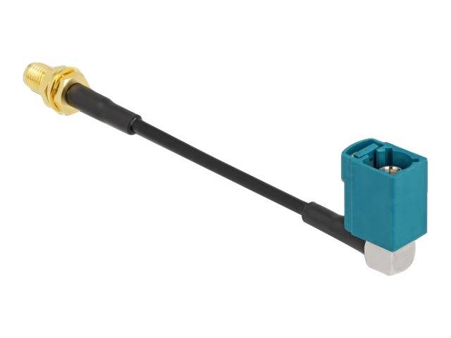 Delock - Antennenkabel - FAKRA Z-Anschluss weiblich gewinkelt bis SMA weiblich Bulkhead