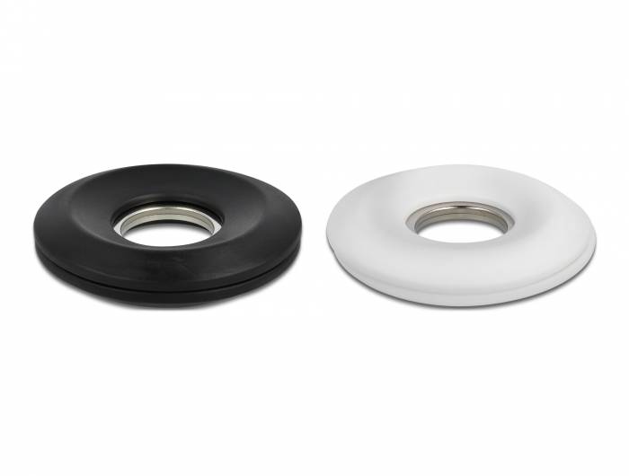 DeLOCK Cableyoyo - Spule für Headset für Kabel, Kopfhörer - Schwarz, weiß (Packung mit 2)