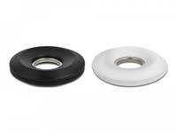 DeLOCK Cableyoyo - Spule für Headset für Kabel, Kopfhörer - Schwarz, weiß (Packung mit 2)