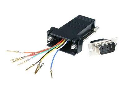 StarTech.com DB9 auf RJ45 Modular-Adapter - Stecker/Buchse - Seriell Adapter DB-9 / RJ-45 - St / Bu - Serieller Adapter