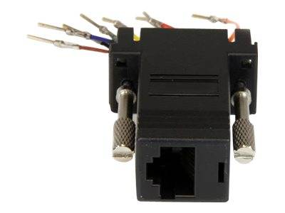 StarTech.com DB9 auf RJ45 Modular-Adapter - Stecker/Buchse - Seriell Adapter DB-9 / RJ-45 - St / Bu - Serieller Adapter