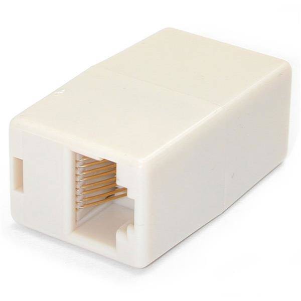 StarTech.com Cat5e RJ45 Netzwerkkabel Koppler / Verbinder - Patchkabel Modular Kupplung - Buchse / Buchse - Weiß - Netzwerkkoppler - RJ-45 (W)