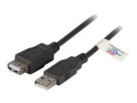 EFB USB2.0 Verlängerungskabel A-A,St.-Bu.,5,0m,sw,Premium