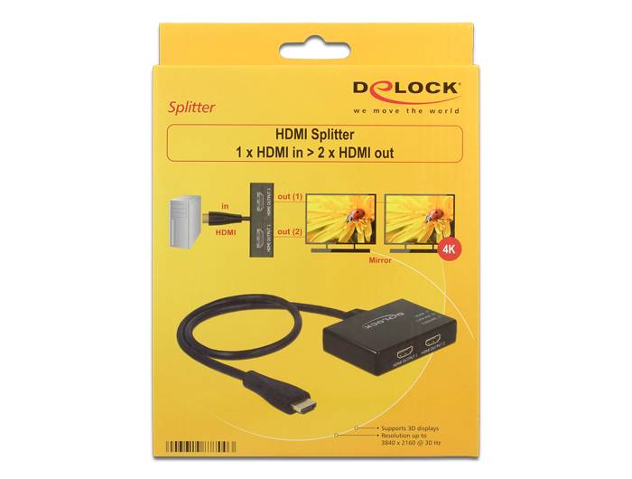 DeLock HDMI Splitter - Video-/Audio-Splitter
