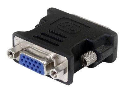 StarTech.com DVI auf VGA Adapter - St/Bu - Schwarz - DVI zu VGA Konverter / Monitoradapter - VGA-Adapter - DVI-I (M)