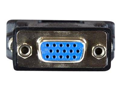 StarTech.com DVI auf VGA Adapter - St/Bu - Schwarz - DVI zu VGA Konverter / Monitoradapter - VGA-Adapter - DVI-I (M)