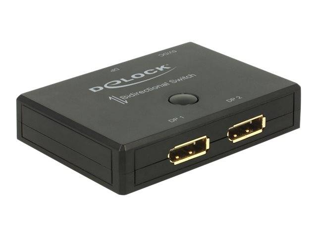 DeLock Displayport 2 - 1 Switch bidirectional 4K 60 Hz