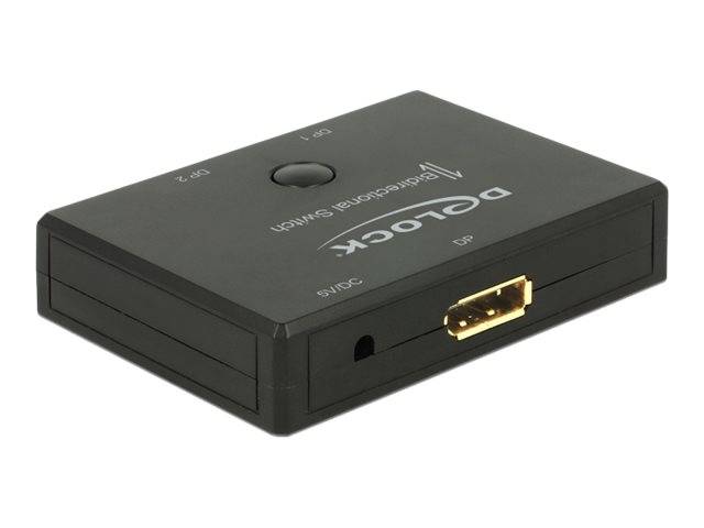 DeLock Displayport 2 - 1 Switch bidirectional 4K 60 Hz