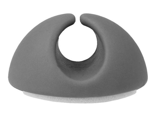 Delock - Kabelhalter - Grau, weiß (Packung mit